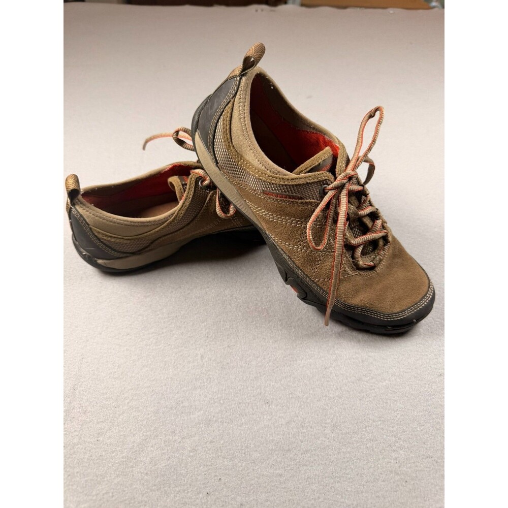 MERRELL KANGAROO MIMOSA GLEE 7 USED BROWN LEATHER COMFORT/HIKING SHOES/SNEAKERS